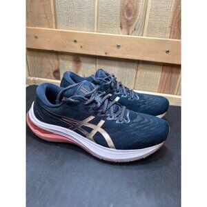 Asics GT-2000 11 Womens Running Shoes Size 9 Navy & Pink Lightweight Sneakers